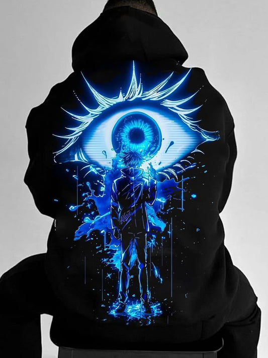 Men's Stylish Comic Print Hoodie