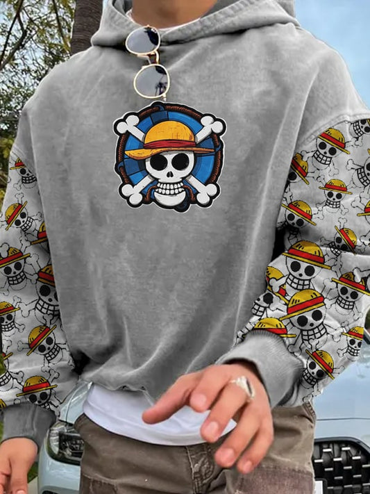 Men's Street Style Hip-Hop Printed Hoodie