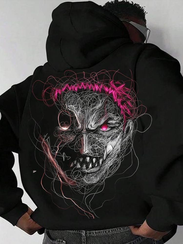 Men's Fashion Printed Casual Hoodie