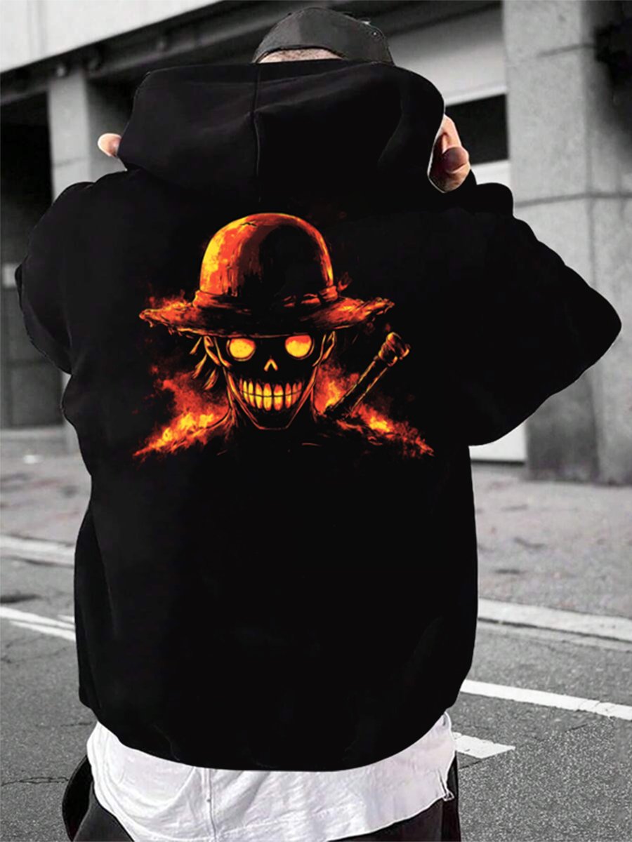 Men's Fashion Printed Casual Hoodie