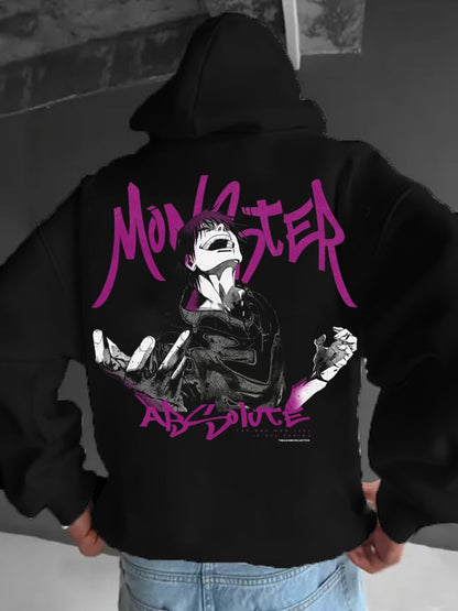 Men's Stylish Comic Print Hoodie