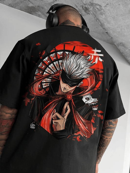 Men's Anime Print Casual Short Sleeve T-Shirt