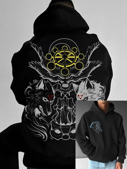 Men's Stylish Comic Print Hoodie