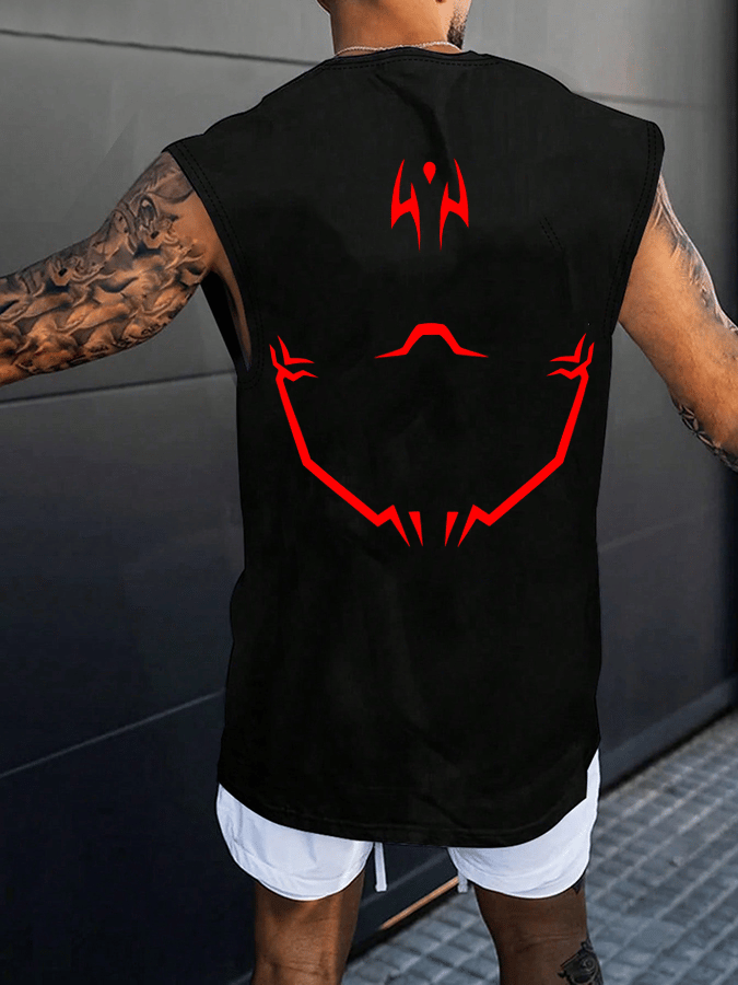 Men's Fashion Anime Printed Vest
