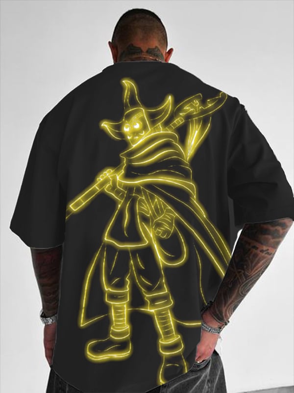 Men's Loose Round Neck Short Sleeve T-Shirt