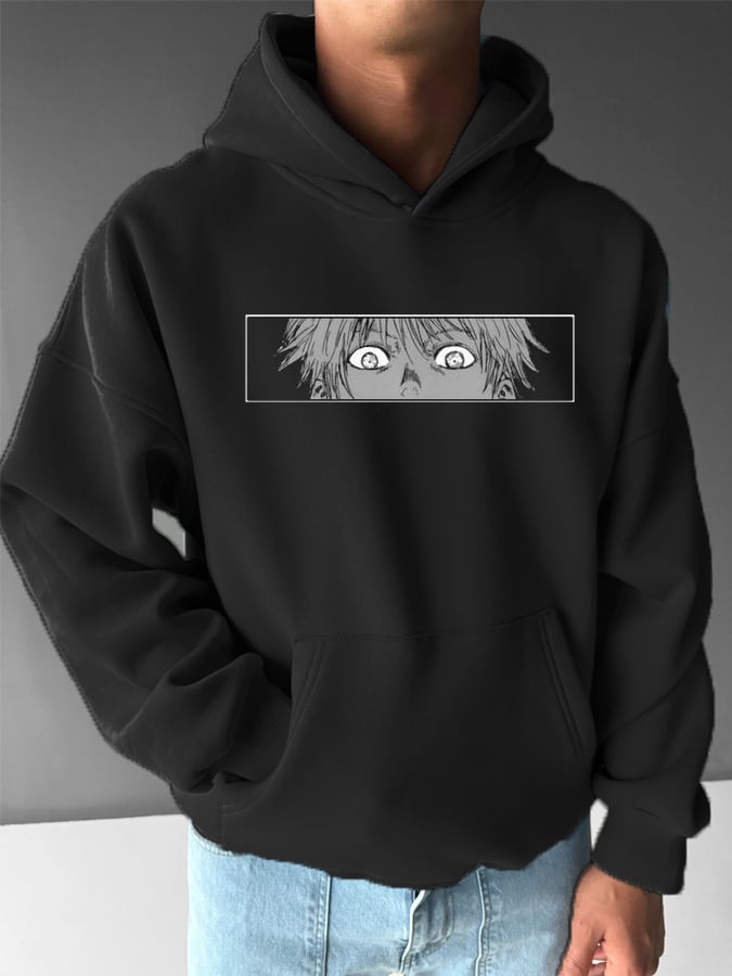 Men's Stylish Comic Print Hoodie