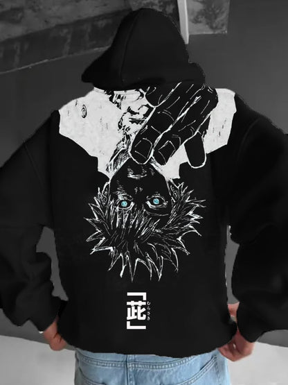 Men's Stylish Comic Print Hoodie