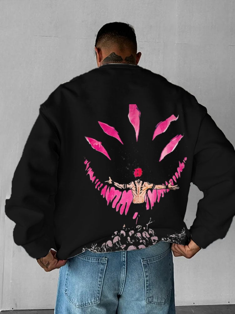 Men's Printed Crew Neck Sweatshirt