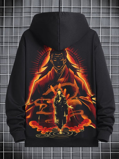 Men's Stylish Comic Print Hoodie